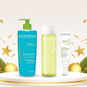Bioderma 30 + 200 + 500 ml Sebium Karma Yağlı Ciltler İçin Leke Karşıtı Bakım Seti