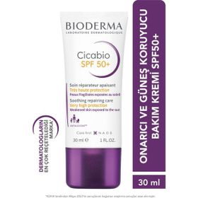 Bioderma 30 ml Cream SPF50+ Onarıcı Leke Önleyici Güneş Koruyucu İçeren Yüz Vücut Bakım Kremi