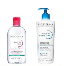 Bioderma 500 ml Atoderm Krem ve 500 ml Sensibio Su
