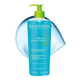 Bioderma 500 ml Sebium Yağlı ve Karma Ciltler için Temizleyici Jel