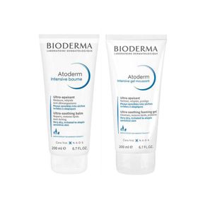 Bioderma Atoderm 200 ml Intensive Balm ve Foaming Gel 200 ml Temizleyici Set