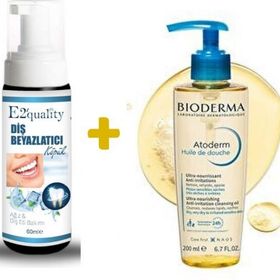Bioderma Atoderm 24h Huile De Douche 200 ml Jel+E2'Quality E2'quality Diş Beyazlatıcı Köpük