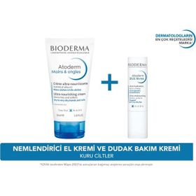 Bioderma Atoderm 50 ml Hand Cream +4 gr Lip Stick