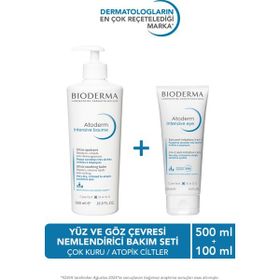 Bioderma Atoderm Çok Kuru ve Atopi Eğilimli Yüz ve Göz Çevresi Nemlendirici Yetişkin Çocuk Bebek Bakım Seti