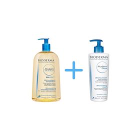 Bioderma Atoderm Duş Yağı 1 l + Bioderma Atoderm 200 ml Krem