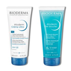 Bioderma Atoderm Ultra 200 ml Cream + Atoderm 200 ml Shower Gel