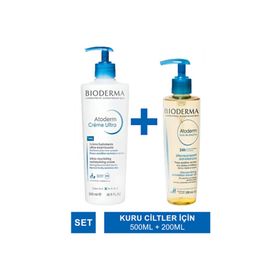 Bioderma Atoderm Ultra 500 ml Krem + Bioderma Atoderm 200 ml Duş Yağı