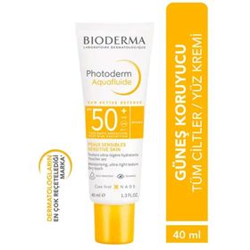 Bioderma Photoderm Aquafluid Spf50+40 ml Tüm Ciltler İçin Yüksek Korumali Yuz Gunes Kremi