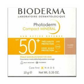 Bioderma Photoderm Max Mineral Compact Light 10 ml Spf50+ Açık Ton Mineralli Kapatıcı Etkili Güneş Koruyucu Kompakt Pudra