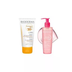 Bioderma Photoderm Spot SPF50+ 150 ml Güneş Kremi + Bioderma Sensibio Gel Moussant 200 ml Yüz Temizleyici Jel