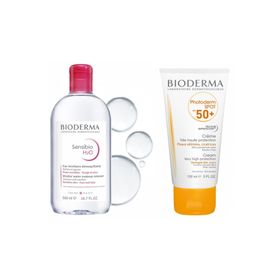 Bioderma Photoderm Spot SPF50+ 150 ml Güneş Kremi + Bioderma Sensibio H2O 500 ml Yüz Temizleme Suyu