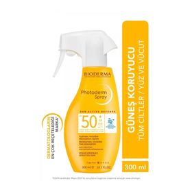 Bioderma Photoderm Tüm Ciltler İçin Yüksek Korumalı SPF 50+ 300 ml Güneş Koruyucu Sprey