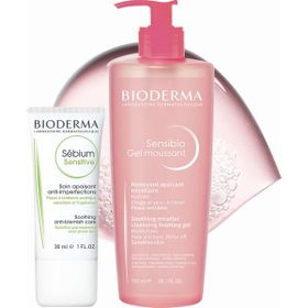 Bioderma Roaccutane Sensibio 500 ml Foaming Jel + Sebium Sensitive 30 ml Krem