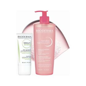 Bioderma Roaccutane Sensibio 500 ml Foaming Jel + Sebium Sensitive 30 ml Krem