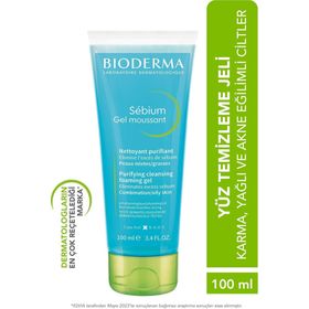 Bioderma Sebium 100 ml Karma Yağlı ve Akneye Eğilimli Ciltler İçin Yüz Temizleme Jeli