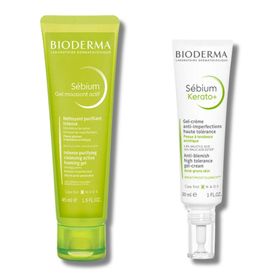 Bioderma Sebium 30 ml Kerato + Hediye Sebium 45 ml Foaming Gel Active