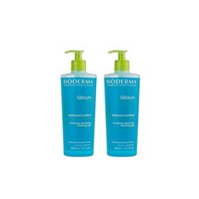 Bioderma Sebium Foaming 2x500 ml Yüz Temizleme Jeli
