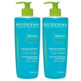Bioderma Sebium Foaming 2x500 ml Yüz Temizleme Jeli