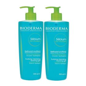 Bioderma Sebium Foaming 2x500 ml Yüz Temizleme Jeli