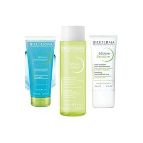 Bioderma Sebium Foaming Gel Tüp 200 ml + Sebium Lotion 200 ml + 40 ml Bioderma Sebium Hydra Cream