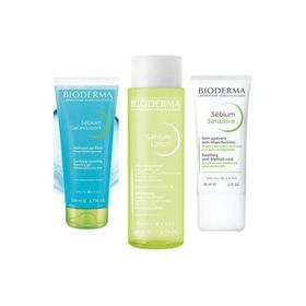 Bioderma Sebium Foaming Gel Tüp 200 ml + Sebium Lotion 200 ml + 40 ml Bioderma Sebium Hydra Cream