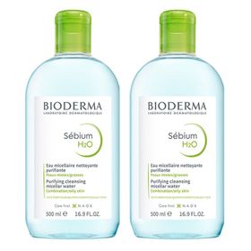 Bioderma Sebium H2O 2x500 ml Makyaj ve Yüz Temizleme Suyu