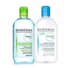 Bioderma Sebium H2O 500 ml + Hydrabio H2O Misel 500 ml Solüsyon