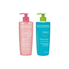 Bioderma Sebium Lotion 200 ml +Sebium Hydra Cream 40 ml + 500 ml Sensibio Gel Moussant Foaming Gel