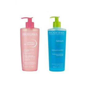 Bioderma Sensibio 500 ml Foaming Jel + 500 ml Sebium Foaming Gel