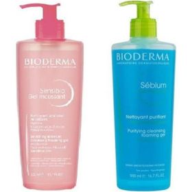 Bioderma Sensibio 500 ml Foaming Jel + 500 ml Sebium Foaming Gel