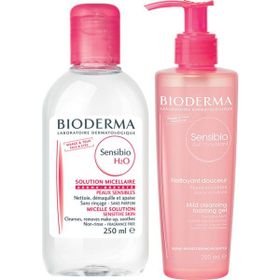 Bioderma Sensibio H2O 250 ml + Sensibio Mild 200 ml Cleansing Foaming Gel