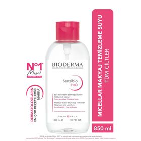 Bioderma Sensibio H2o Hassas ve Normal Ciltler 850 ml Micellar Makyaj Temizleme Suyu
