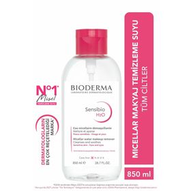 Bioderma Sensibio H2o Hassas ve Normal Ciltler 850 ml Micellar Makyaj Temizleme Suyu