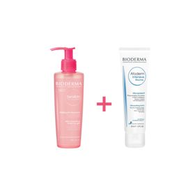 Bioderma Sensibio Temizleyici Jel 200 ml + Atoderm Intensive 45 ml Balm