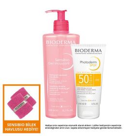 Bioderma SPF50+ 150 ml Photoderm Spot + Bioderma Sensibio 500 ml Foaming Gel