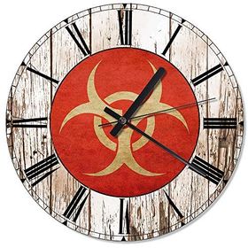 Biohazard Şekilli Duvar Saati