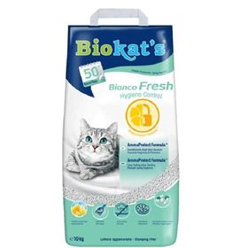 Biokat's 10 lt Bianco Fresh Hijyenik Topaklanan Bentonit Kedi Kumu