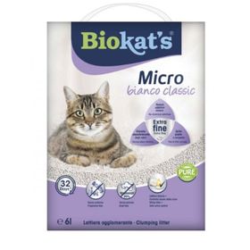 Biokat's 6 lt Kokusuz Micro Bianco Classic Extra Topaklanan Bentonit Kedi Kumu