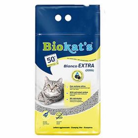 Biokats Bianco Extra Bentonit 10 lt Topaklanan Kedi Kumu