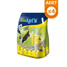 Biokat's Eco Light Extra 4x5 lt Pelet Aktif Karbonlu Kedi Kumu