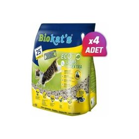 Biokat's Eco Light Extra 4x5 lt Pelet Aktif Karbonlu Kedi Kumu