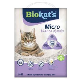 Biokat's Micro Bianco Classic 6 lt Topaklaşan Kedi Kumu