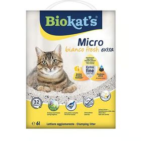 Biokat's Micro Fresh Extra Bahar Kokulu Aktif Karbonlu 6 lt Topaklanan Doğal Kedi Kumu