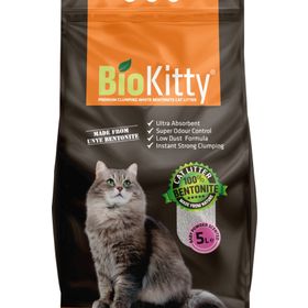 BioKitty 5 lt İnce Taneli Bebek Pudrası Kokulu Kedi Kumu