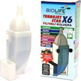 Biolife 1 mm Turbojet X6 Beyaz Filtreli Kuluçka
