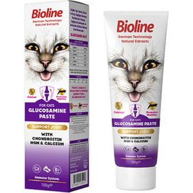 Bioline 2x100 gr Eklem Sağlığı için Glucosamine Paste Kedi Macunu