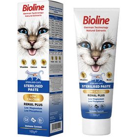 Bioline 2x100 Sterilised Kısırlaştırılmış Kediler İçin Tüy Sağlığı Destekleyici Malt Kedi Macunu