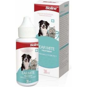Bioline Kedi ve Köpekler İçin 30 ml Kulak Temizleme Yağı