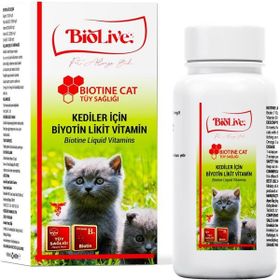 Biolive 100 ml Kediler İçin Tüy Döküm Likit Vitamin