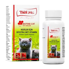 Biolive Biotine Kediler İçin Tüy Sağlığı 100 ml Likit Vitamin